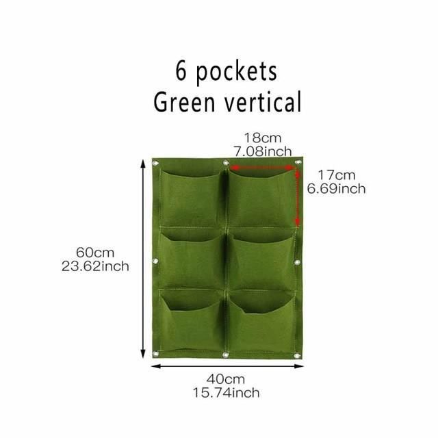 3 6  18 36 Poche Verticale Jardin Plante Cultiver Des Sacs Muraux