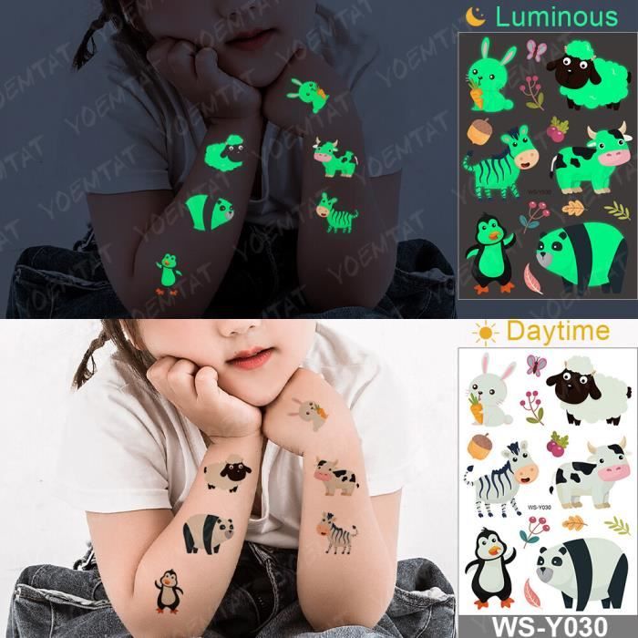 Corps Tatouage Tatouages Temporaires Pour Garcons Et Filles Petits Visages Colores Pour Bebes Autocollants 23 Wsy030 A Cdiscount Au Quotidien