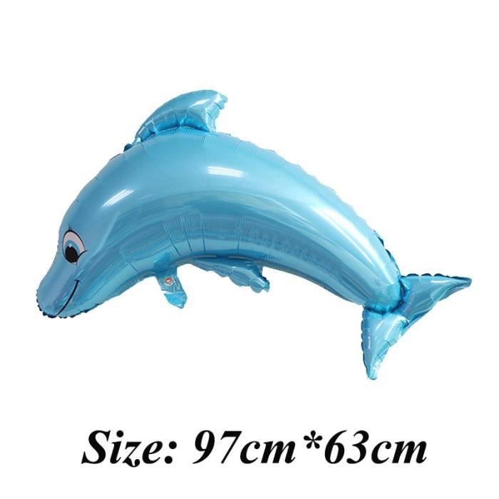 Big Dauphin 1 Pieces Grand Poisson Animaux Ballons Fete D Anniversaire Requin Homard Pieuvre Jouets Gonflab Cdiscount Maison