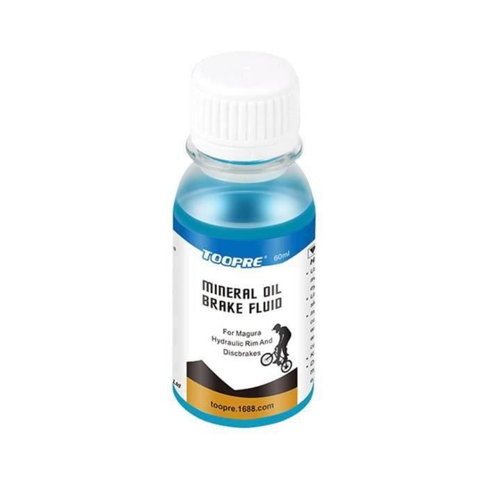 Bleu Huile minérale pour freins à disque hydrauliques, 60ml, pour