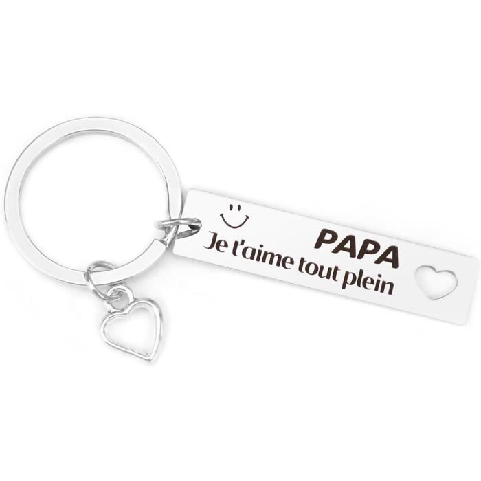 Cadeau Papa, Cadeau Noel Papa, Porte Clef Papa, Cadeau Pour Papa Noel