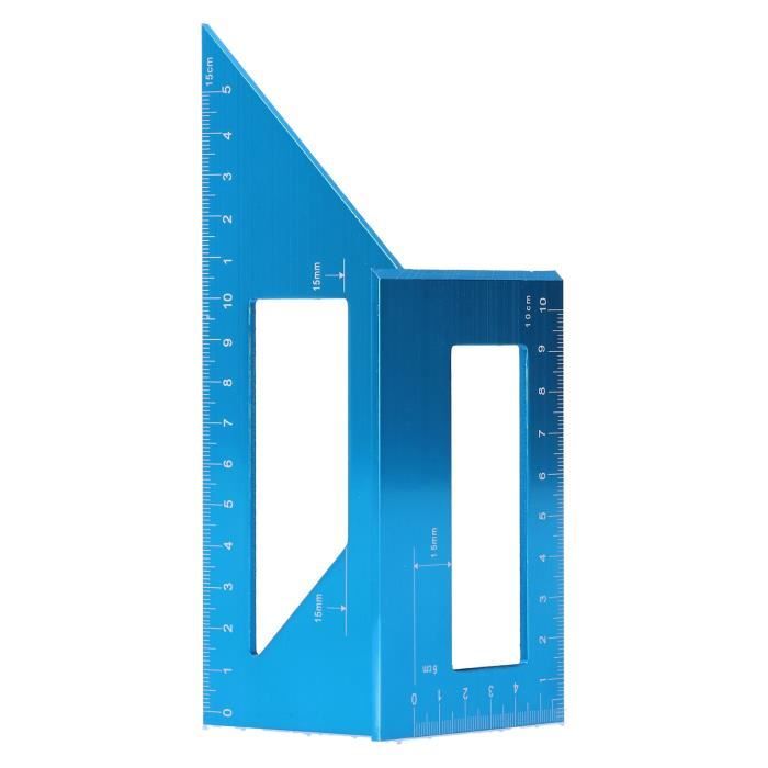 Hoite Règle D'Angle 45 Degrés En Acier Inoxydable 150x100mm - Outil Précis Pour Ingénieurs Et Charpentiers