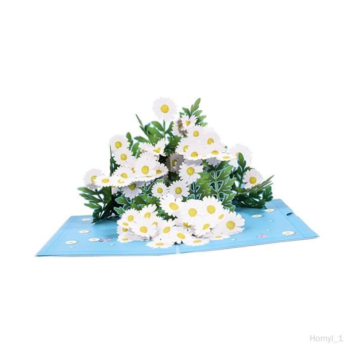 Favour Pop Up® - Carte 3D Un Splendide Bouquet De Fleurs Dans Un Vase, Pour Un Anniversaire, Un