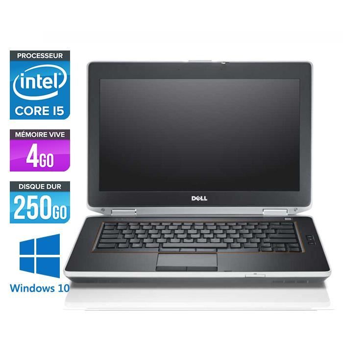 Vente PC Portable Dell E6420 -Core i5 2,5GHz -4Go -250Go -Windows 10 pas cher Vente PC Portable Dell E6420 -Core i5 2,5GHz -4Go -250Go -Windows 10 pas cher
