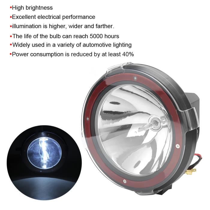 Projecteur LED Uniteck 54W En Noir – 12/24V, Costaud Et Efficace