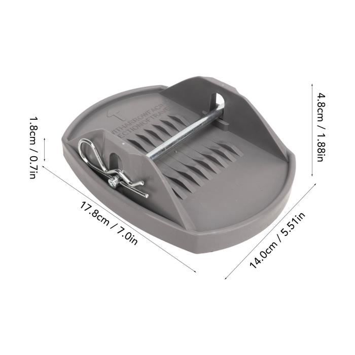 4 Pièces Caravan Jack Pads - Coussinets De Cric Caravane Avec Goupilles - Empêche L'Enfoncement Sur Sol Mou - Noir