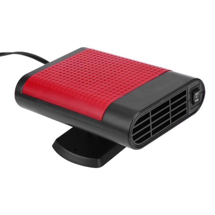 Riloer Chauffage de voiture 12 V - Dégivreur de pare-brise - Rotation à 360 ° - Désembuage de fenêtre - Désembueur de ventilateur de voiture et camion - Dégivreur anti-buée
