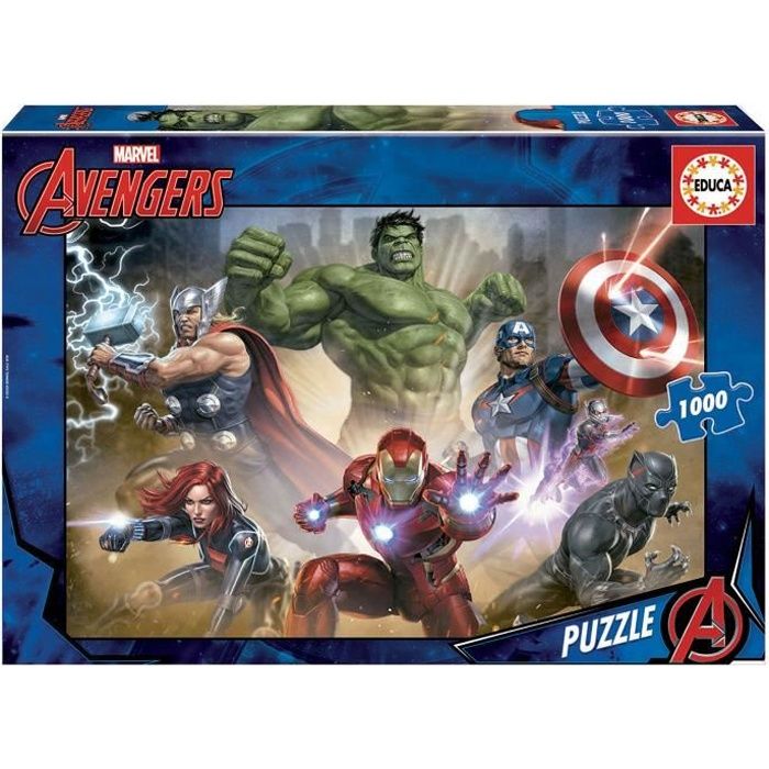 Puzzle 1000 pièces AVENGERS - EDUCA - Dessins animés et BD - Enfant 12 ans+