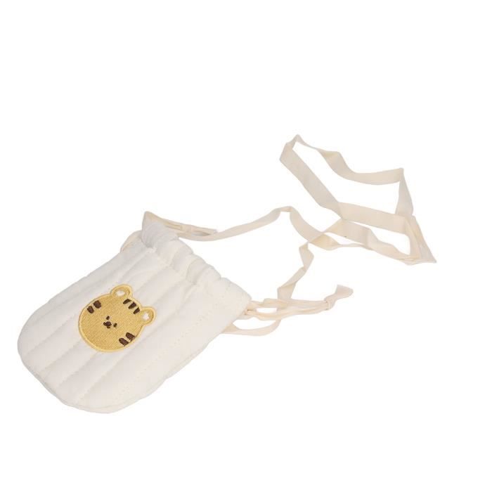 Sac Bandoulière Enfant CHAQLIN - Motif Bulldog Marron - 17x23x6cm - Idéal École/Voyage