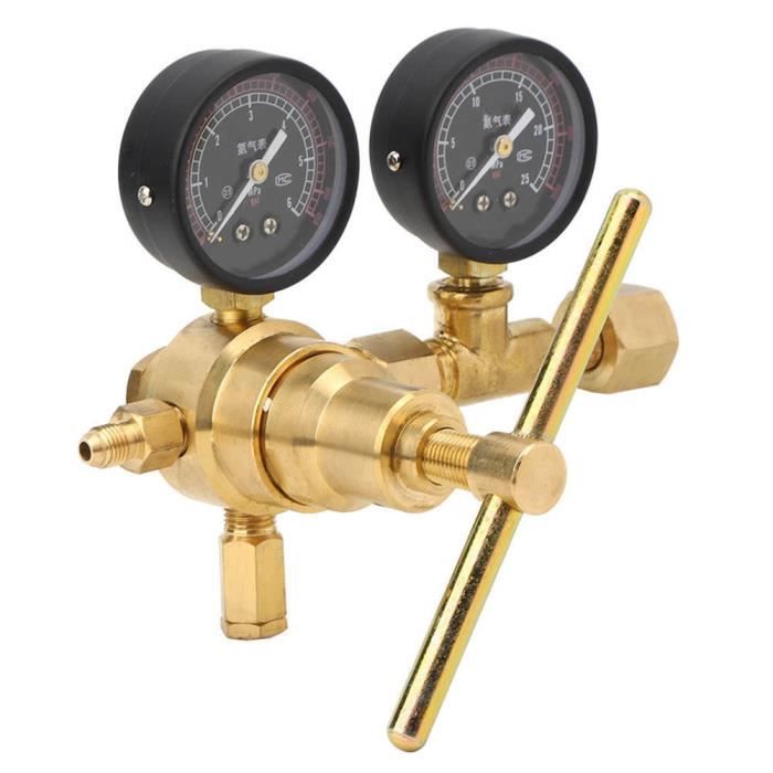 Régulateur De Pression Azote En Laiton 0-800 Psi - Sortie 1/4" Flare - Pour Soudage Gaz