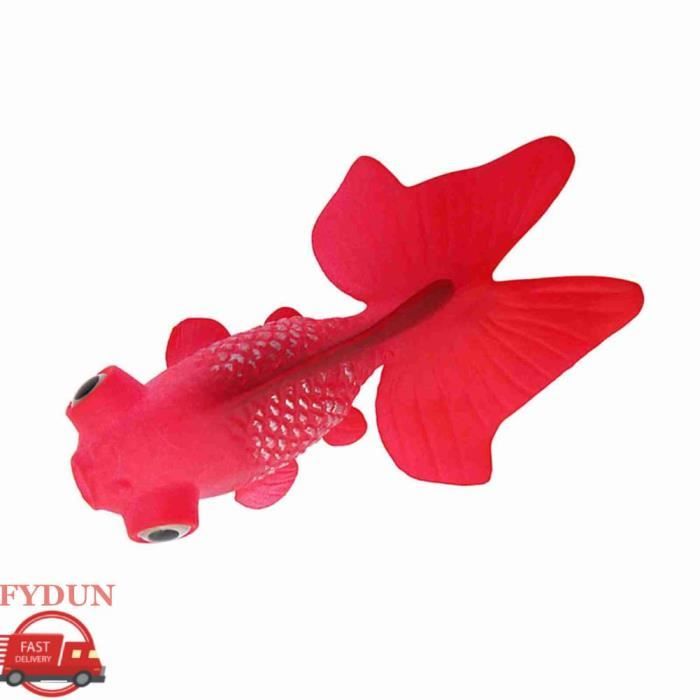 Comparer les prix de FYDUN petits poissons artificiels Décoration d'aquarium en Silicone artificiel drôle, animalerie N ° 5 poissons rouges rouges