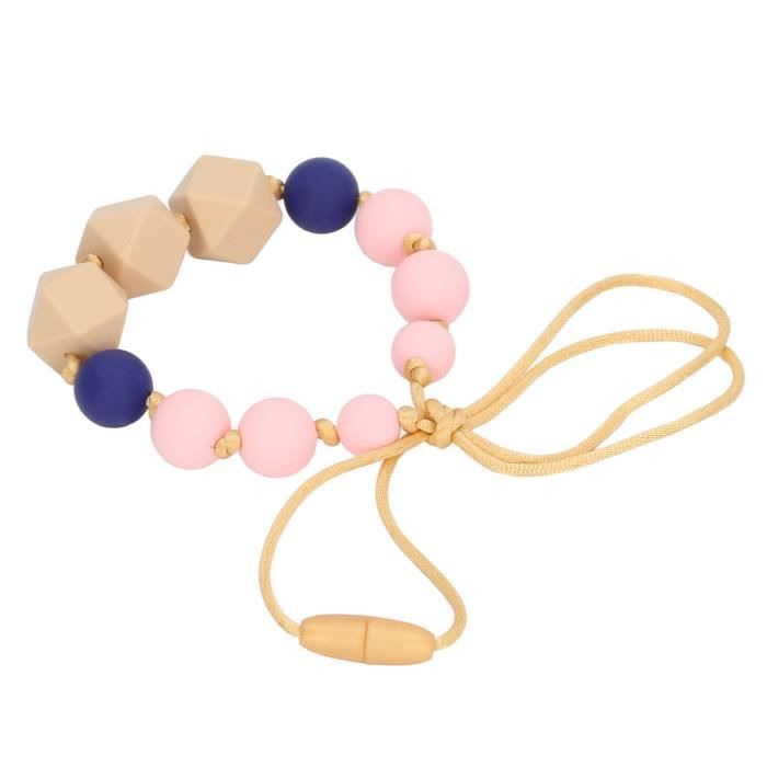 Collier A Macher Enfant Tdah Collier U00e0 Mu00e2cher En Silicone Durables Et Solides Pour Enfants Jouet Dentition Bébé