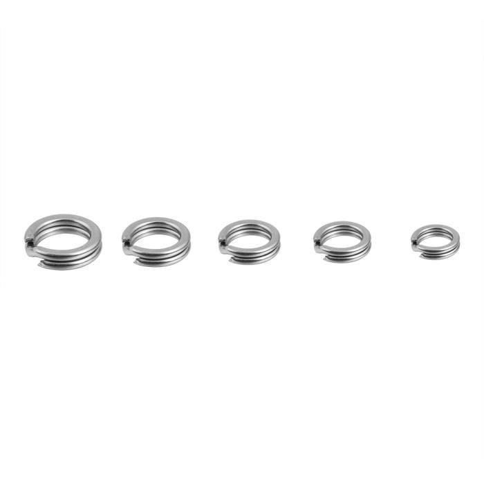 Lot De 50 Anneaux De Raccordement Pour Leurres De Pêche - Dimensions 1.4 X 10.5 Mm - Anneaux Doubles Plats