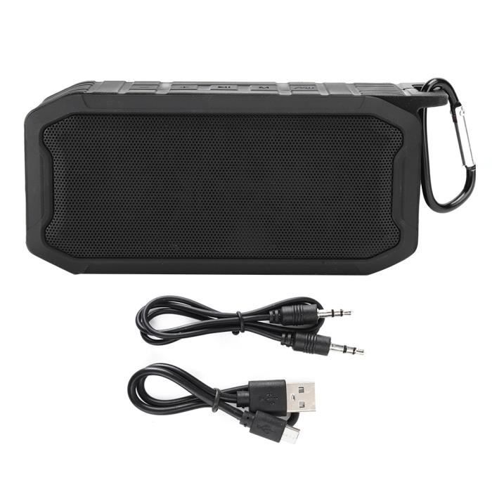 Enceinte Bluetooth TECEVO BoomBox HEX - 5.0, Robuste, étanche, Basses Puissantes, Garantie 1 An