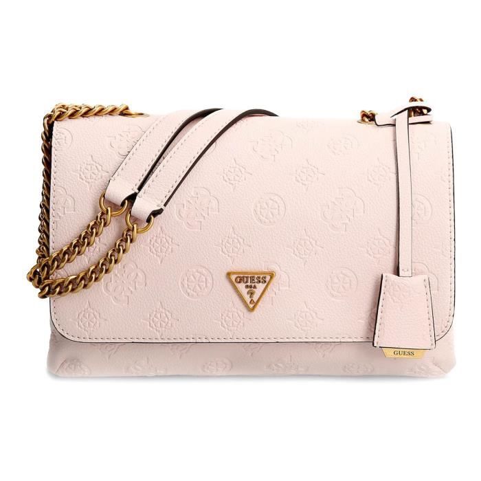 Sac Bandoulière GUESS Noelle Convertible En Sac à Main - Rose Clair, 100% Polyuréthane - Neuf Avec étiquettes