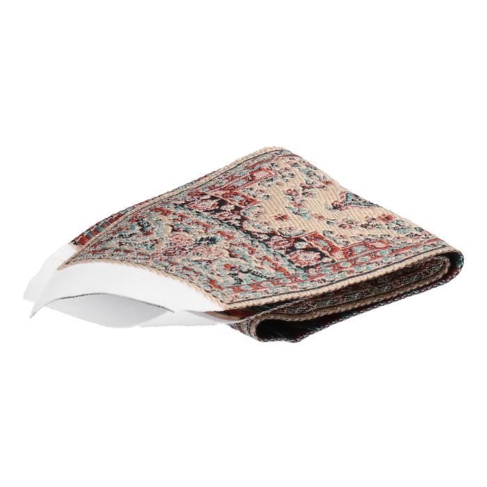 PYEUIFT – Lot De 4 Tapis Miniatures Pour Maison De Poupée, 1:12, Vintage, Peluche, Déco Salon/cuisine