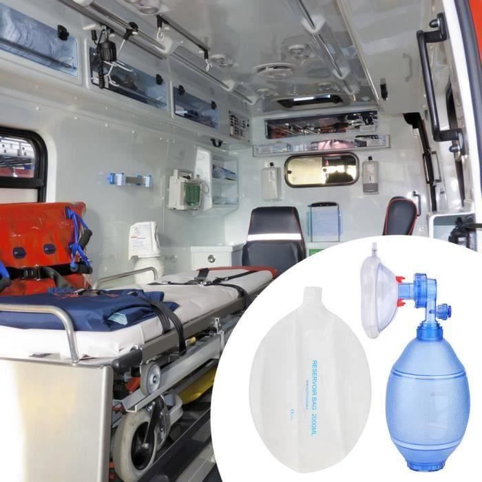 Masque Facial De Réanimation PVC - Pour Premiers Secours Et Bouclier Oxygène - 1 Pièce NEUVE