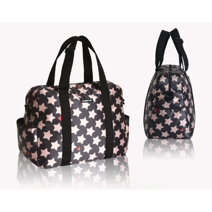 Sac à Langer Fourre-tout Avec Station à Langer Intégrée - 47x17x35 Cm - Bandoulière Réglable - Multifonction Pour Bébé Et Maman