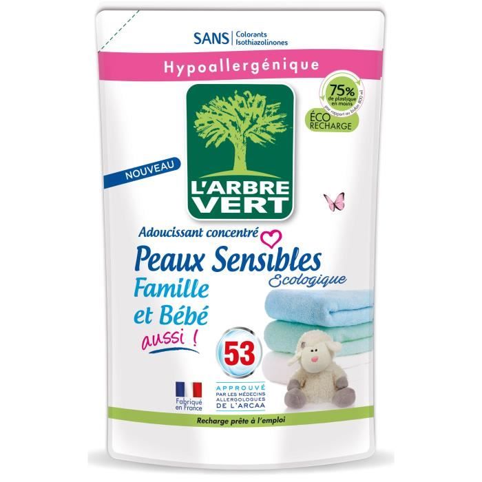 L Arbre Vert Recharge Adoucissant Peaux Sensibles Famille Et Bebe Aussi 800 Ml Cdiscount Au Quotidien L Arbre Vert Recharge Adoucissant Peaux Sensibles Famille Et Bebe Aussi 800 Ml Cdiscount Au Quotidien
