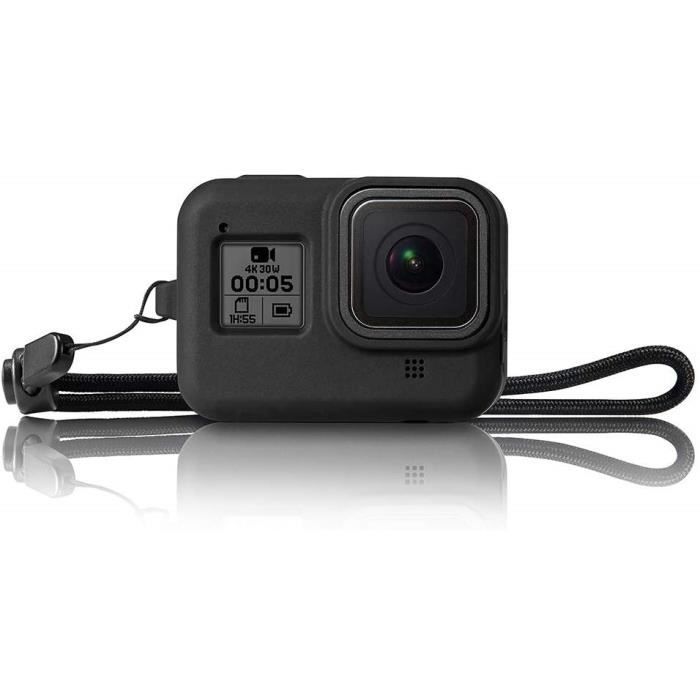Silicone Housse Etui pour GoPro Hero 8 Black Noir Protection AVCE Sangle  Anti-Choc Anti-Rayure - Cdiscount Appareil Photo