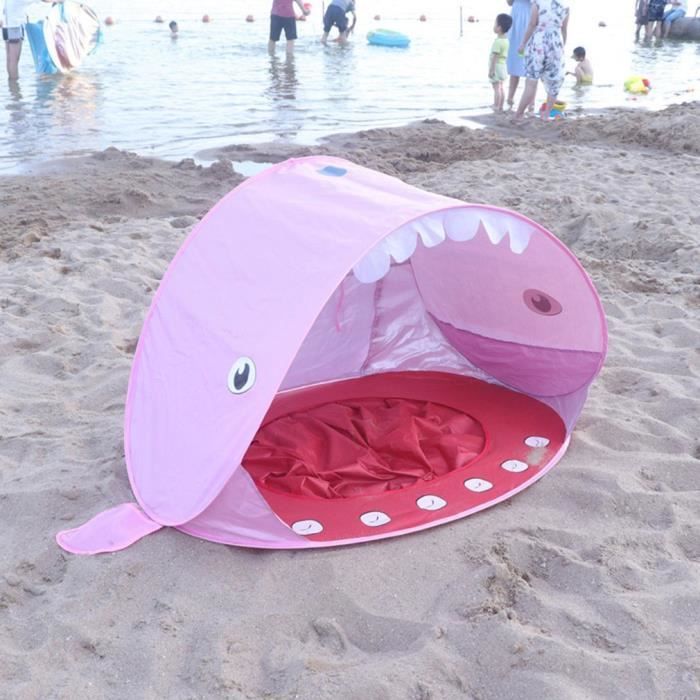 Ejoyous Tente De Plage Pop-up Avec Piscine Intégrée Pour Bébé – Protection UV50+, Rangements Latéraux, Légère, Pour Nourrissons Et Tout-petits