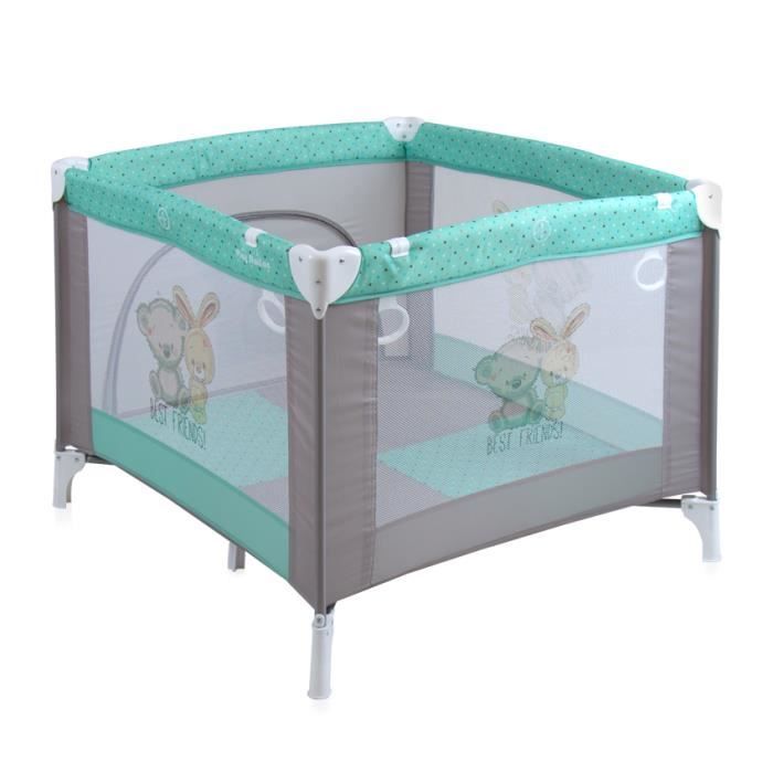 Parc Bébé Pliable Avec Tapis Et Porte - Grand Parc De Jeux 124x124cm Intérieur Extérieur
