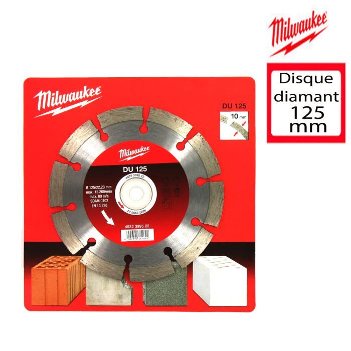 Milwaukee Disque diamant universelle DU diamètre 125mm 4932399522