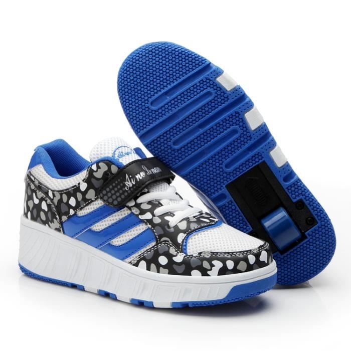 Basket Enfants Chaussures À Roulettes Garçons Filles Sneakers Avec Roues Automatique Chaussures
