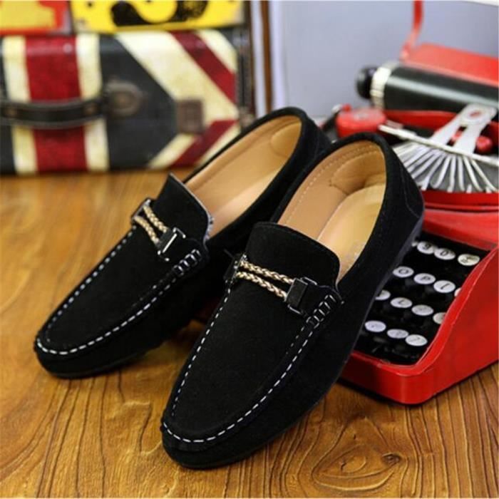 chaussure moto cuir marron