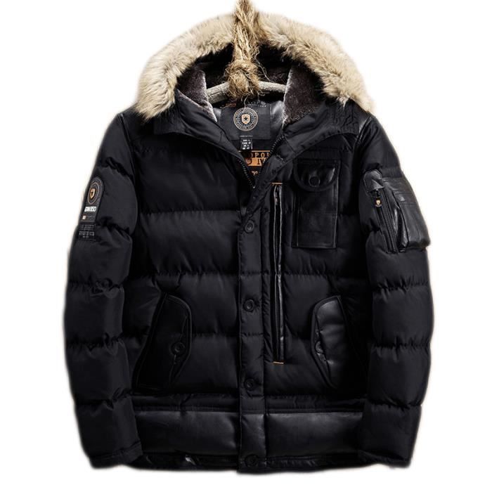 Doudoune Homme à capuche en M Noir  Cdiscount PrêtàPorter