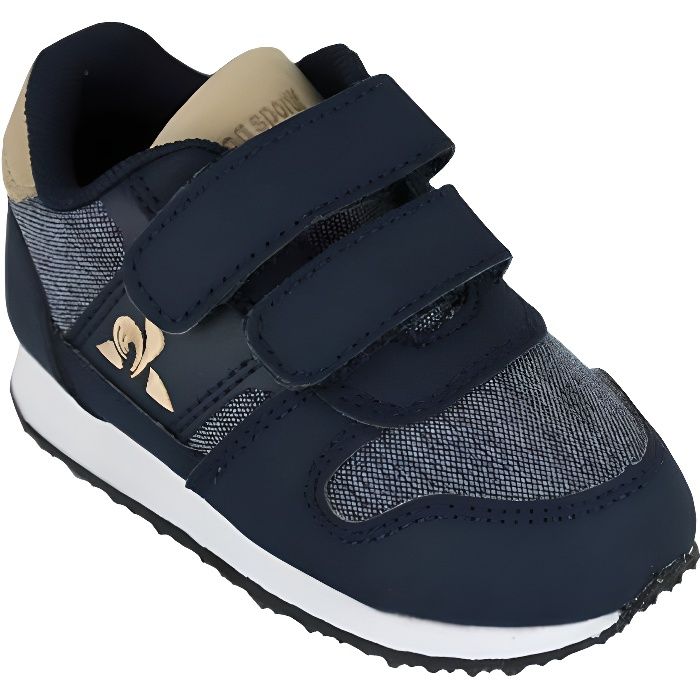Baskets garcon LE COQ SPORTIF Jazy classic inf 2020286 Dessus synthetique Fermeture scratch Bleu Cdiscount Chaussures