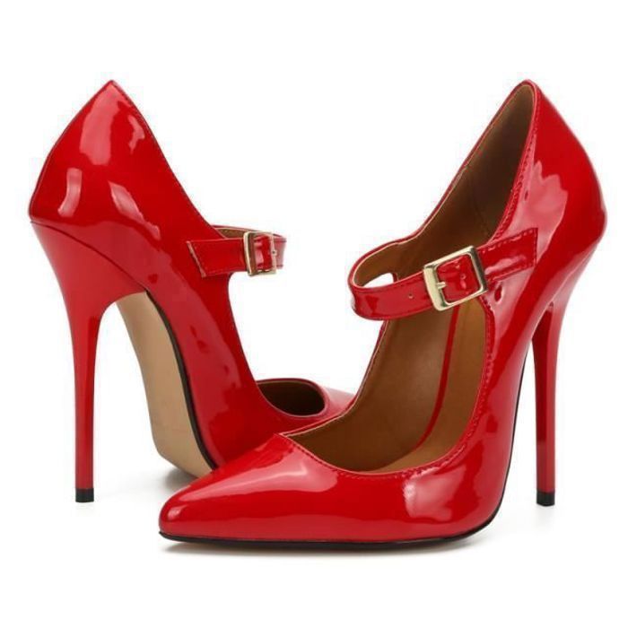 chaussure a talon bordeau