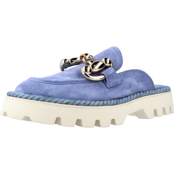Sabot Femme BRUNO PREMI 120533 Cuir Semelle Gomme Bleu