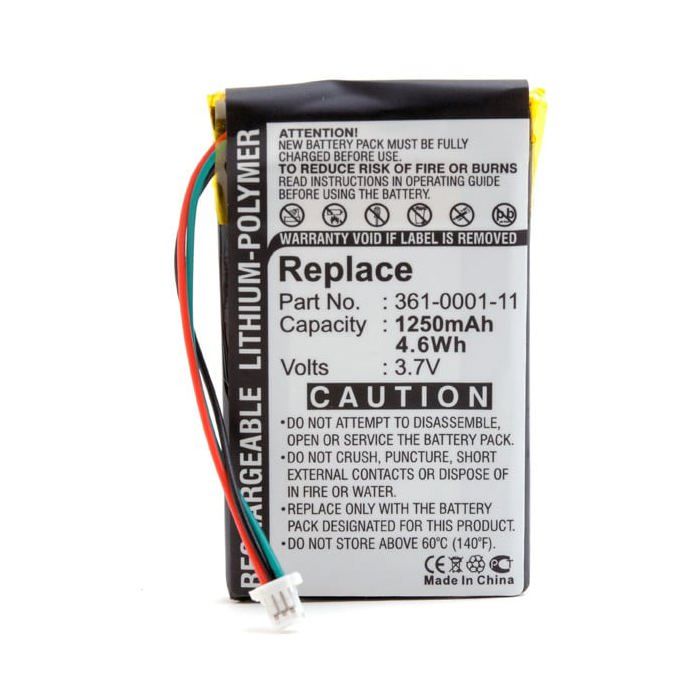 Batterie Für Garmin Nuvi 255T 255W - 3.7V 1250mAh Li-Polymer