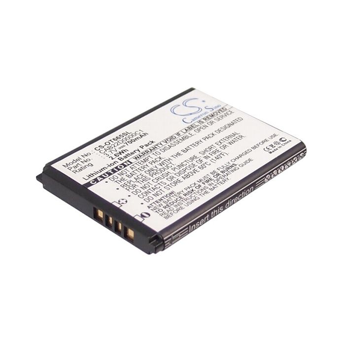 Batterie 700mAh Pour Alcatel – Modèles OT-505, OT-565, OT-S320 (CAB30M0000C1)