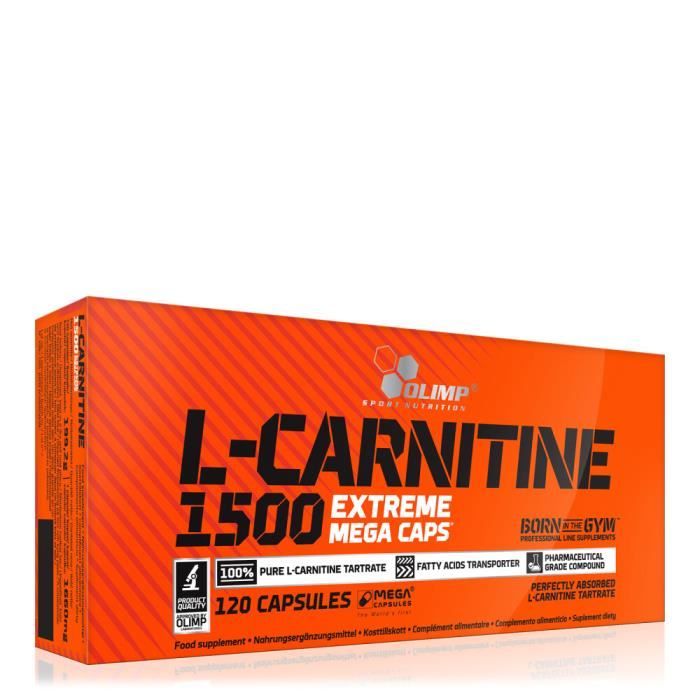 L-Carnitine L-Carnitine 1500 Extreme Mega Caps - 120 Gélules