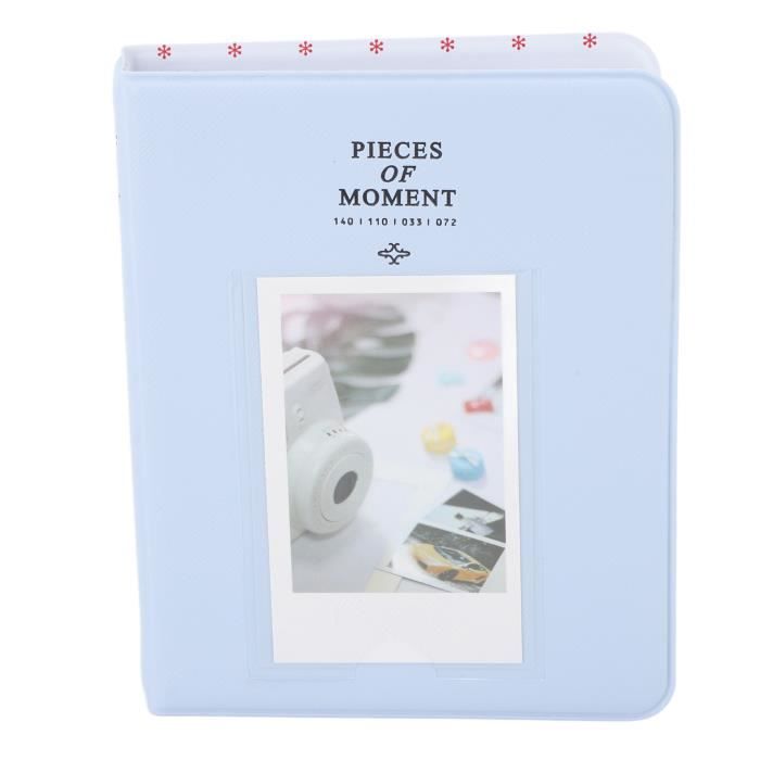 Mini Album Photo 64 Poches 3 Pouces - Couverture Perles De Sable, PVC Transparent, Format Compact - 14