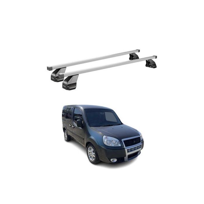 Barres De Toit Transversales Amovibles Pour FIAT DOBLO Van (2010 Et +) – Porte-bagages Pratique