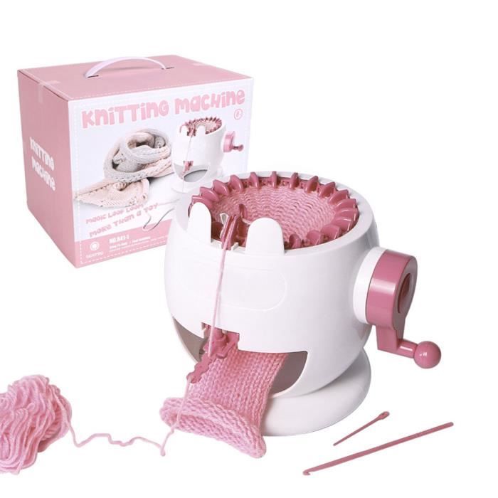 Machine Sentro SENTRO Machine à Tricoter 48 Aiguilles - Tricot Circulaire/Plat, Pour Écharpes, Chapeaux Tricot Rapide DIY