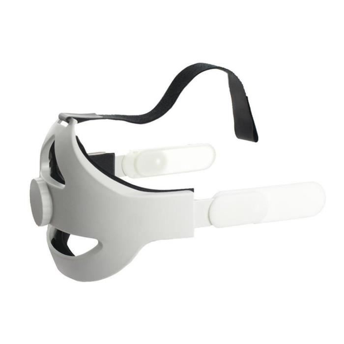 Sangle de tête réglable pour Oculus Quest 2 Bandeau de maintien de la force accru blanc
