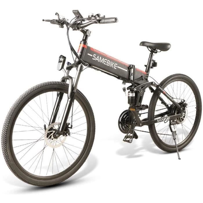 SAMEBIKE 20LVXD30 Vélo électrique Pliant 20 Pouces, 48V 10.4Ah, 350W, Blanc