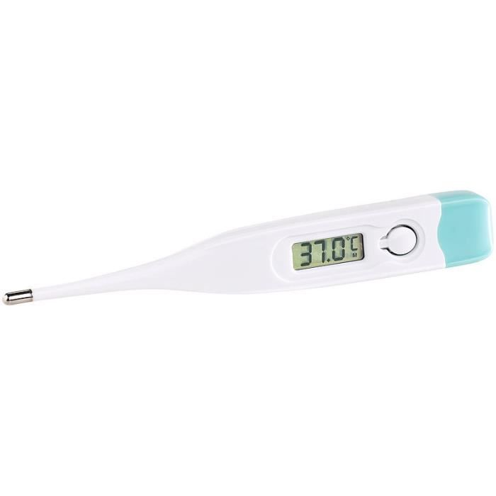Thermomètre Digital IProven Pour Bébé Et Adulte - Mesure Rapide Rectale/orale, Pointe Flexible, Indicateur Fièvre Avec Smileys | Étanche, étui Inclus