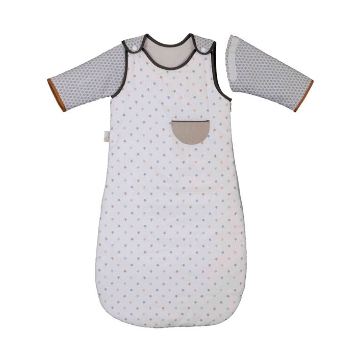 Gigoteuse D'Hiver Bébé 18-36 Mois 100% Coton 2,5 TOG - Motif Fruits Marron LULUMONKEY