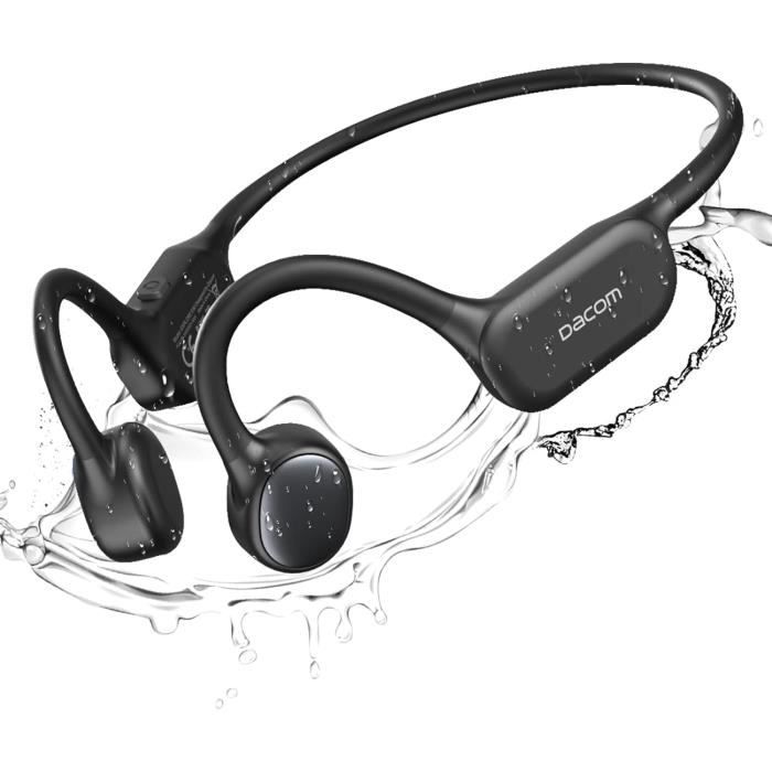 Casque Conduction Osseuse Bluetooth 5.3 Casque à Oreille Ouverte, Casque Sans Fil Avec Micro IPX6 Casque De Sport Étanche à La Poussière Pour Le Cyclisme,la Course,l'Escalade,le Fitness,la Randonnée