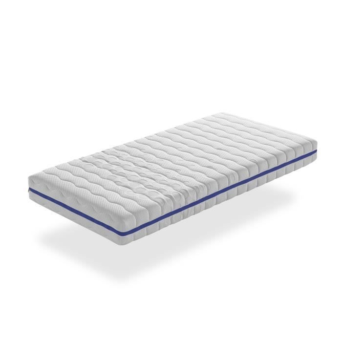Matelas 90X190 LIT ENFANTS Epaisseur 18 CM GEA VISCO Mousse à mémoire Dehoussable deal pour les lits gigognes et lit cabane