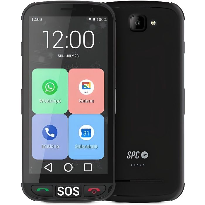 SPC Talk - Téléphone Portable, Facile à Utiliser, écran 1,8