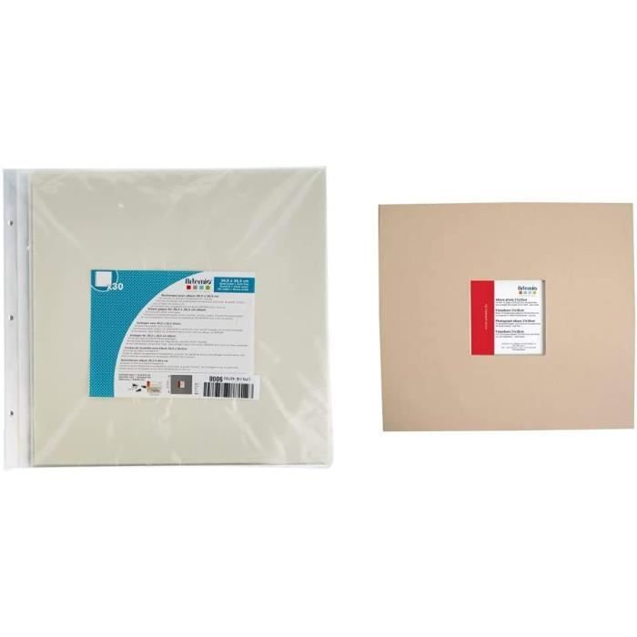 Artemio 11010039 Pochettes transparentes album photo 30,5 x 30,5 cm30
