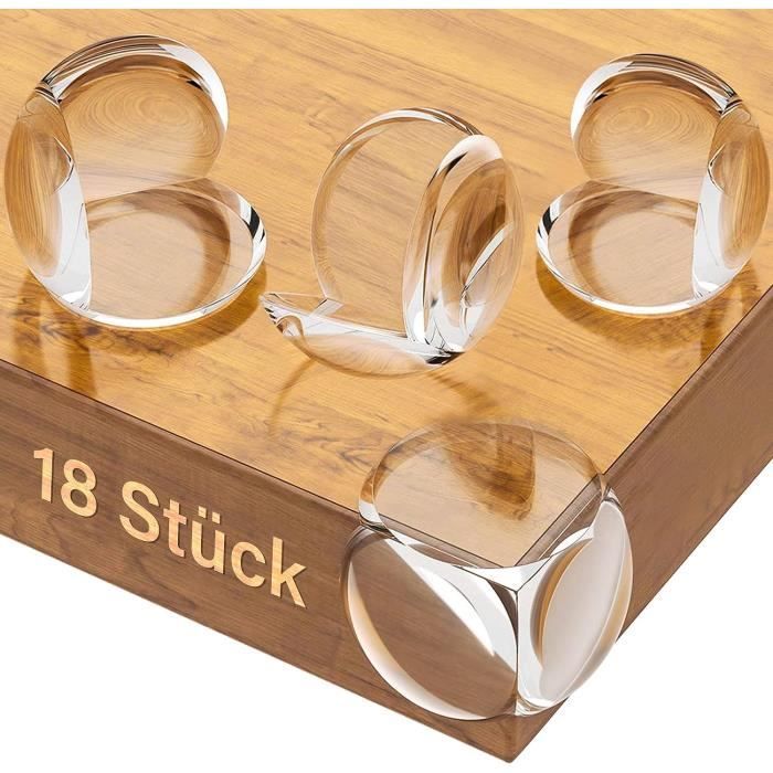 Protections D’angle Bébé – Lot De 20, En Silicone Transparent – Adhésif Fort, Facile à Poser, Sécurité Maison