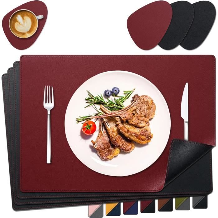 Sous-Main Tapis De Table En Cuir Double Face Imperméable Tapis De Souris Antidérapant Bureau