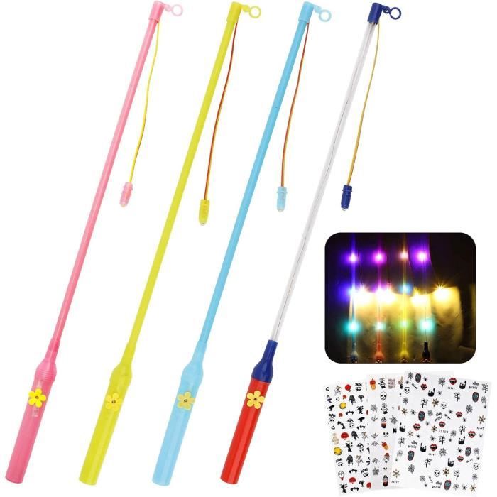 6 Bâtons De Lanternes LED 30 Cm - Pour Halloween, Saint-Martin | Lumière Chaude, Crochet, Piles AA - 11